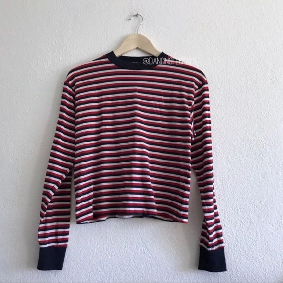 Brandy Melville Sweaters - Brandy Melville red white blue Gretchen sweater